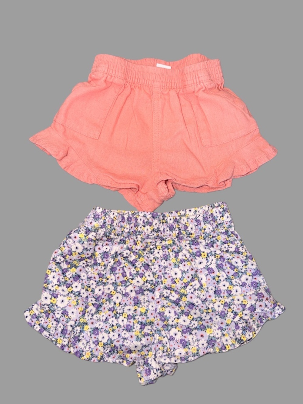 Baby Gap Twill Ruffle Shorts Bundle | Toddler Girl | 12-18 Mos. | Like New - Picture 2 of 6